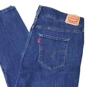 Levi's Skinny Jeans 18W M Dark Wash Blue Stretch Water<Less Denim